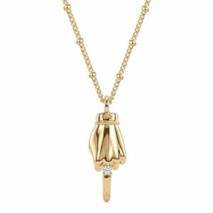 Anthro Middle Finger Necklace Choker